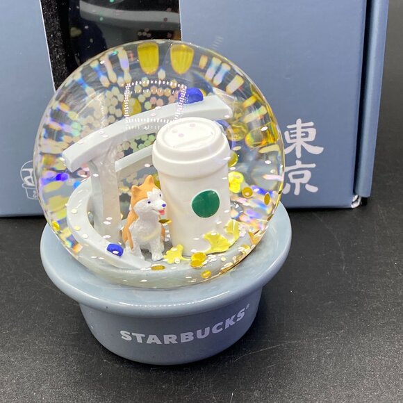 Starbucks Tokyo Japan Snow Globe Mug Shiba Inu New w/ Box - Picture 7 of 12